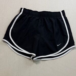 Nike Women's Athletic Shorts in Black with White Accents